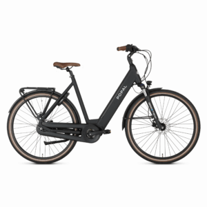 Popal | Electrische Dames Stadsfiets Novel mm 28 Inch 53 cm 7V Hydraulische schijfrem Matzwart