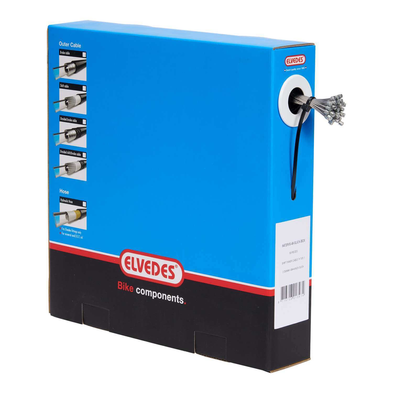 Elvedes | Schakel binnenkabel Slick RVS 2250 mm ø 1,1 mm 50 stuks