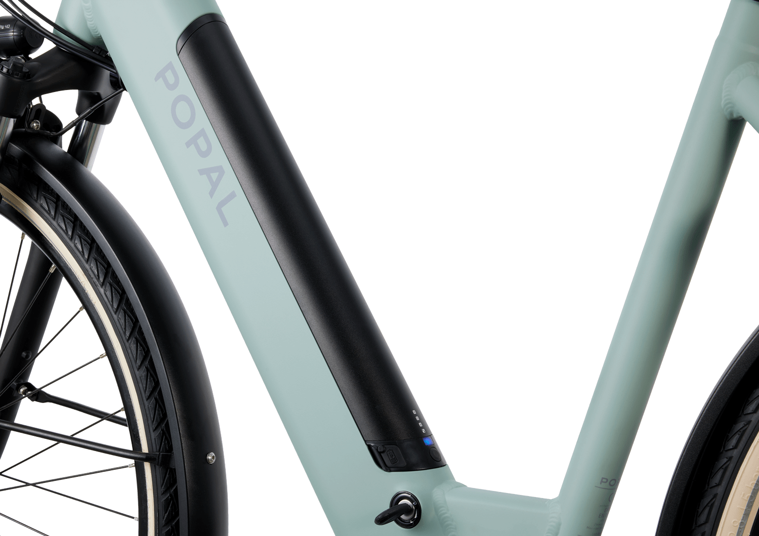 Popal | Electrische Dames Stadsfiets Novel mm 28 Inch 53 cm 7V Hydraulische schijfrem Mintgroen - Afbeelding 5