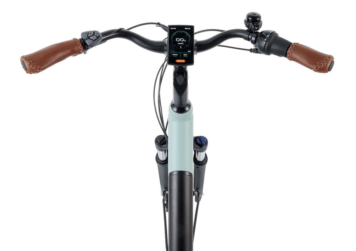 Popal | Electrische Dames Stadsfiets Novel mm 28 Inch 53 cm 7V Hydraulische schijfrem Mintgroen - Afbeelding 3