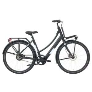 Popal | Electrische Dames Transportfiets Royl1 28 Inch 47 cm Hydraulische schijfrem Matzwart