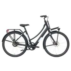 Popal | Electrische Dames Transportfiets Royl1 28 Inch 53 cm Hydraulische schijfrem Matzwart