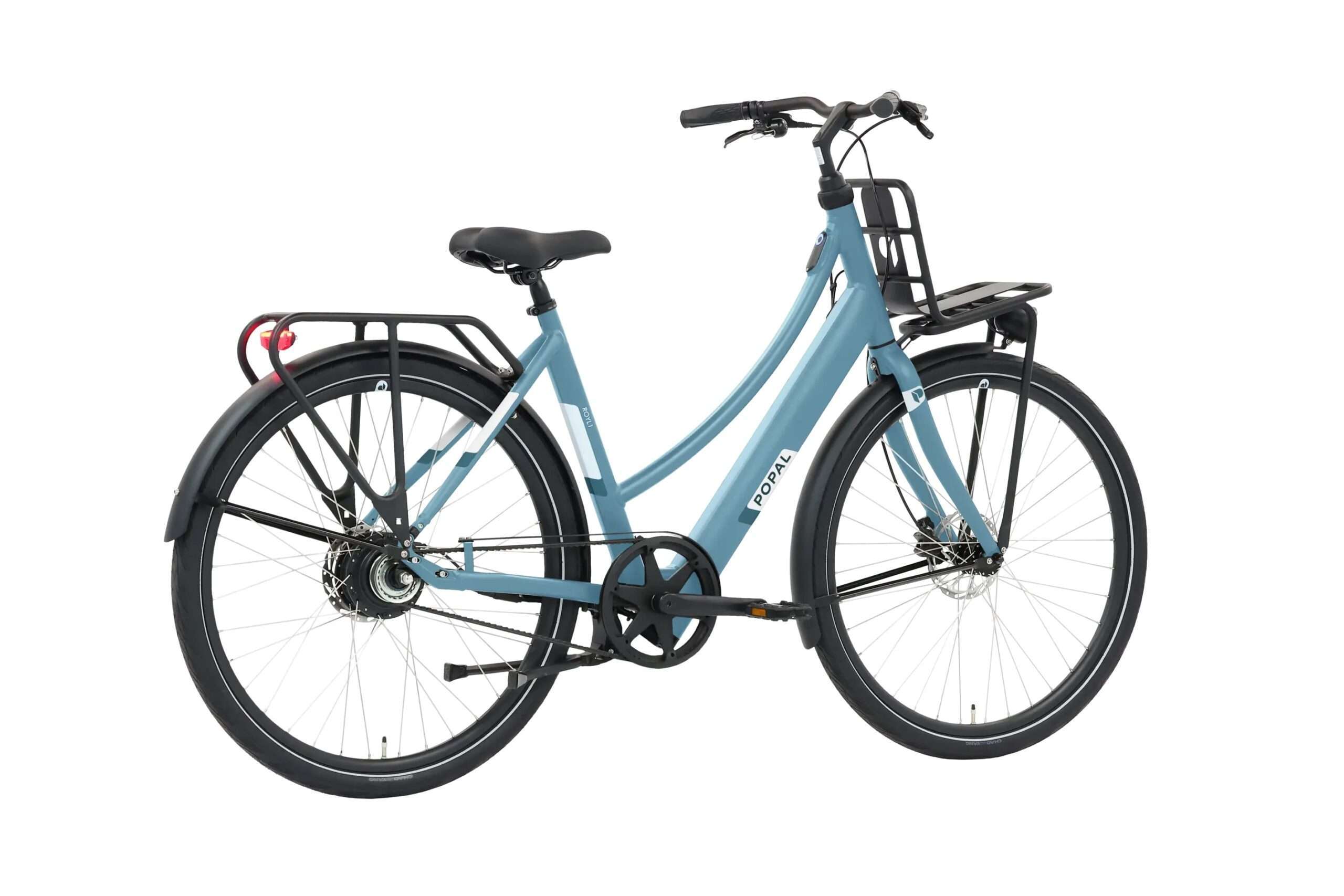 Popal | Electrische Dames Transportfiets Royl1 28 Inch 53 cm Hydraulische schijfrem Blauwgroen - Afbeelding 2