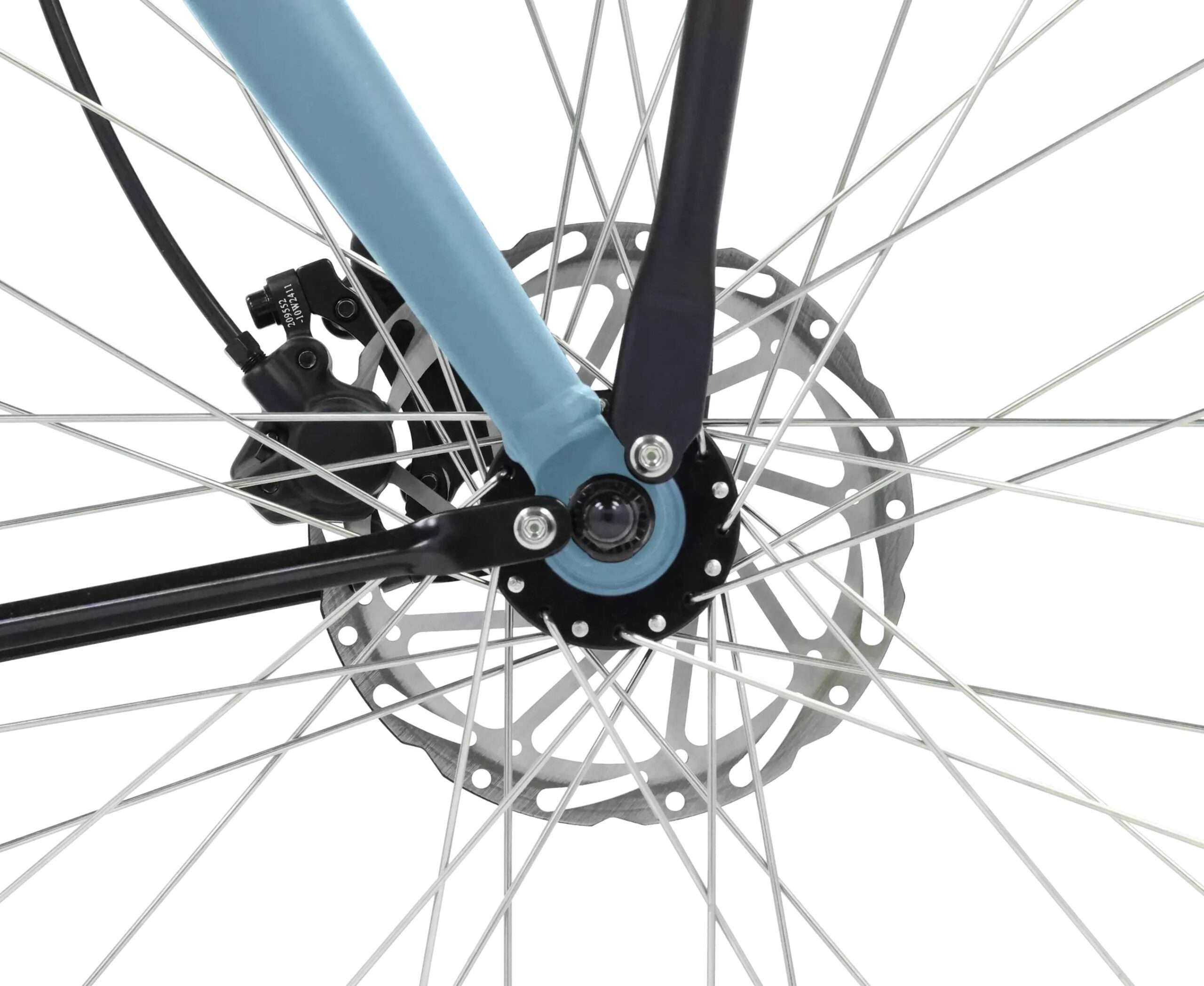 Popal | Electrische Dames Transportfiets Royl1 28 Inch 53 cm Hydraulische schijfrem Blauwgroen - Afbeelding 3