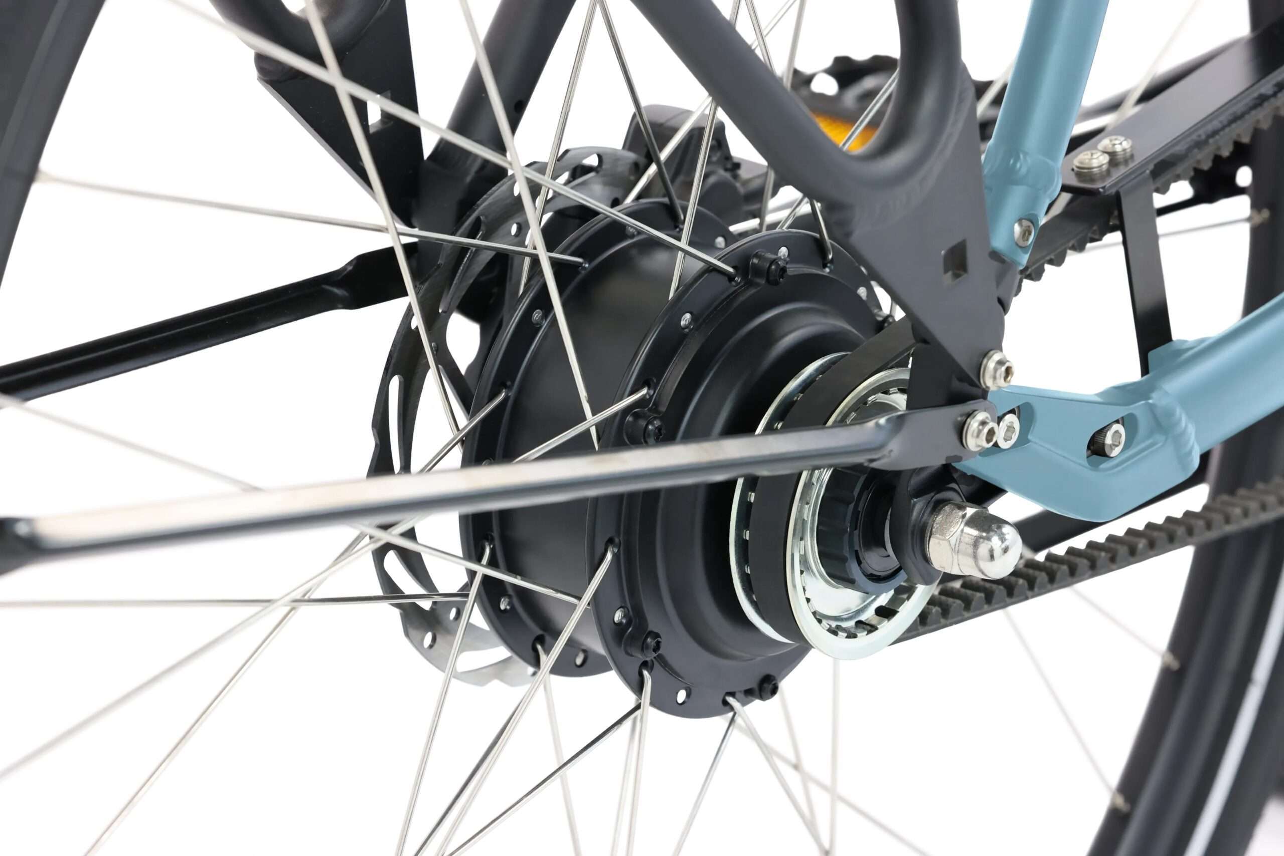 Popal | Electrische Dames Transportfiets Royl1 28 Inch 59 cm Hydraulische schijfrem Blauwgroen - Afbeelding 4