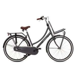 Popal | Dames Transportfiets Daily Dutch Basic+ 28 Inch 47 cm 3V Terugtraprem Petrolblauw