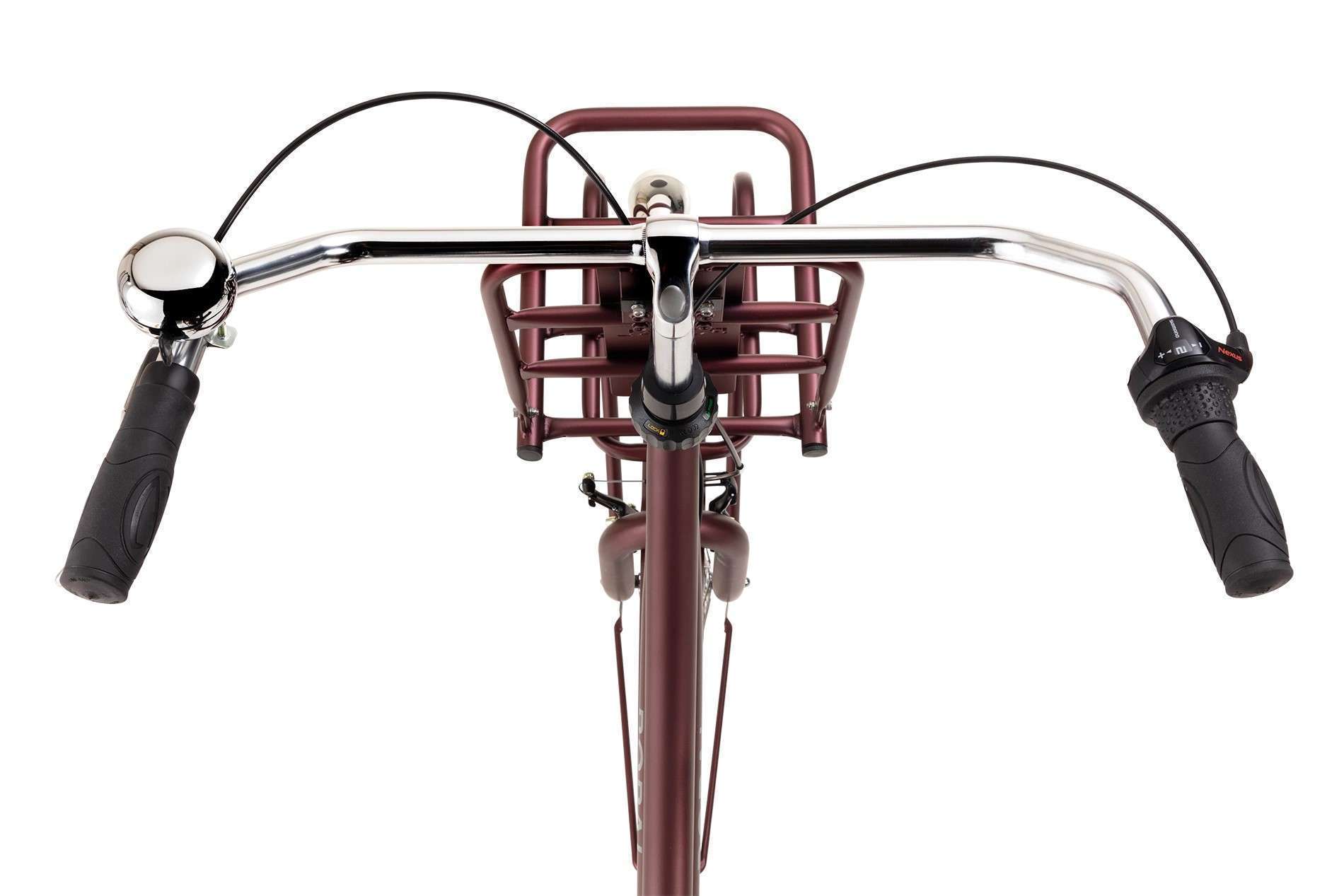 Popal | Dames Transportfiets Daily Dutch Basic+ 28 Inch 59 cm 3V Terugtraprem Roodbruin - Afbeelding 3