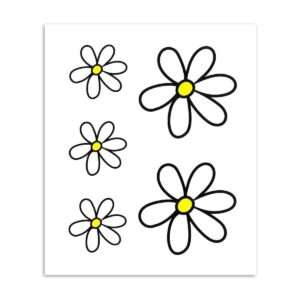 No Label | Stickerset gewone margriet M