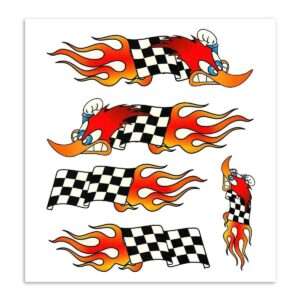 No Label | Stickerset Woodpecker finishvlag