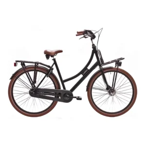Avalon | Dames Transportfiets Cargo 28 Inch 57 cm 7V Rollerbrake Matzwart
