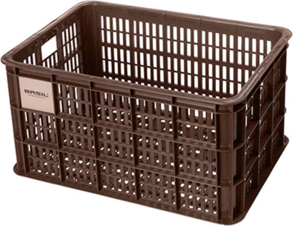 Basil | Fietskrat gerecycled L 40 liter bruin - 21163