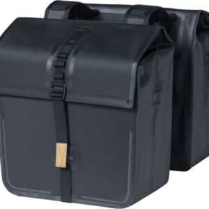 Basil | Dubbele fietstas Urban Dry 50 liter zwart - 17659
