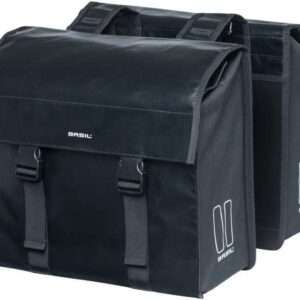 Basil | Dubbele fietstas Urban Load 48-53 liter zwart – 17738