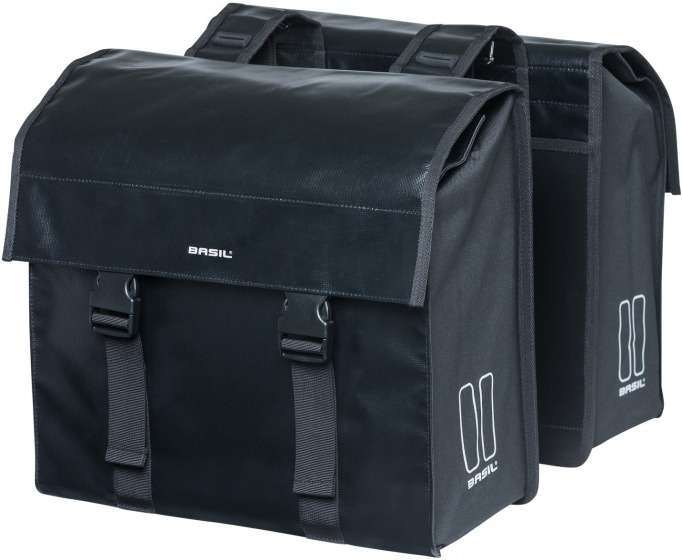 Basil | Dubbele fietstas Urban Load 48-53 liter zwart – 17738