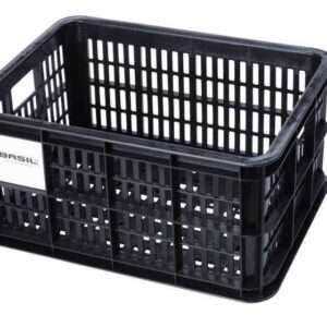 Basil | Fietskrat gerecycled S 17,5 liter zwart - 21110