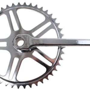 Vinty | Crankstel set met spiegat 46T 170 mm zilver