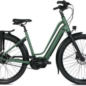 BSP | Elektrische Damesfiets Musa S 28 Inch 52 cm 8V Hydraulische schijfrem Donkergroen