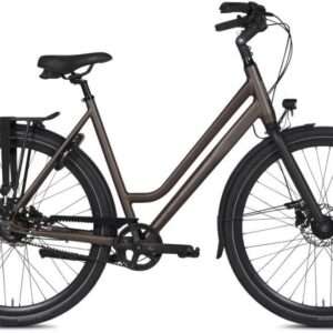 BSP | Dames Stadsfiets Voyager Belt 28 Inch 47 cm 8V Hydraulische schijfrem Donkerbruin