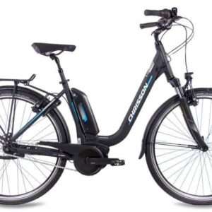 Chrisson | Elektrische Dames Stadsfiets E-Cassiopea 28 Inch 50 cm 7V V-Brakes Matzwart