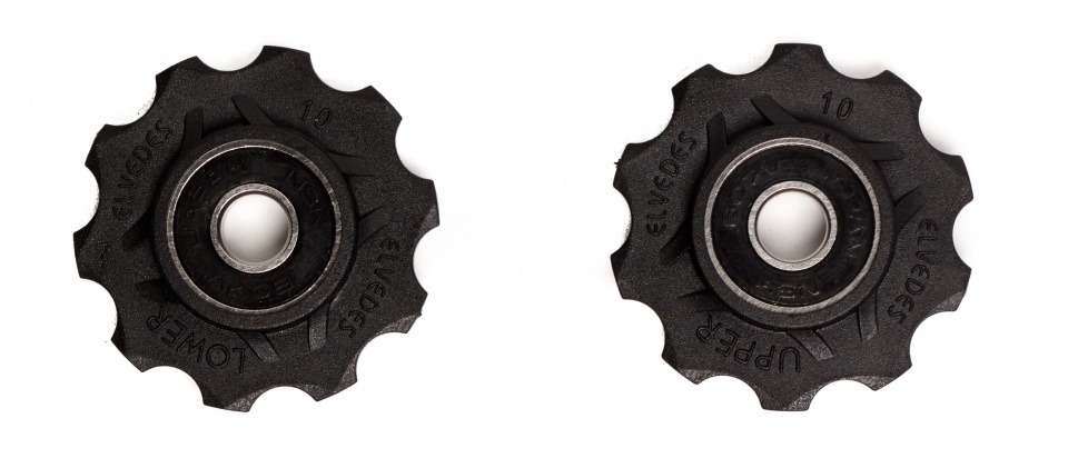 Elvedes | Derailleurwieltjes 10 tanden 8S zwart 2 stuks