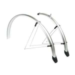 Eurofender | Spatbordenset Rapido 28 inch 46 mm kunststof zilver