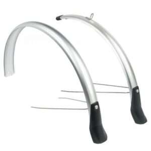 Eurofender | Spatbordenset Snello 28 inch 46 mm kunststof zilver