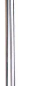 Humpert | Zadelpen Vast 26 x 350 mm Aluminium Zilver