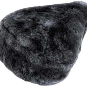 HZB | Zadelhoes 26 x 24 cm schapenvacht antraciet