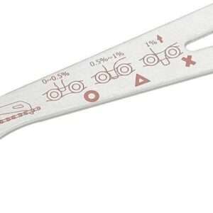 IceToolz | Slijtagemeter 12,5 cm RVS zilver