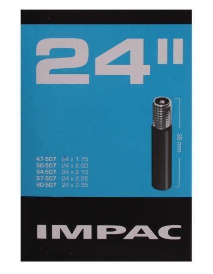 Impac | Binnenband (by Schwalbe) AV24 24x1.5/2.35 ETRTO 40/60-507 , Ventiel: auto/schrader 35mm