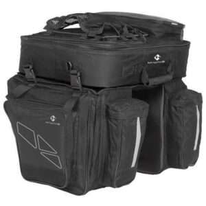 M-Wave | Dubbele fietstas Amsterdam Triple 96 liter zwart