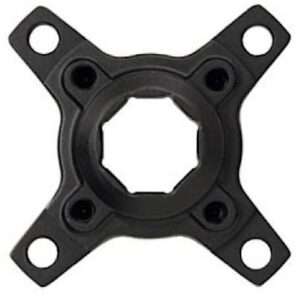 Miranda | Crank spider 58 mm/104 mm Brose 4 arm alu zwart
