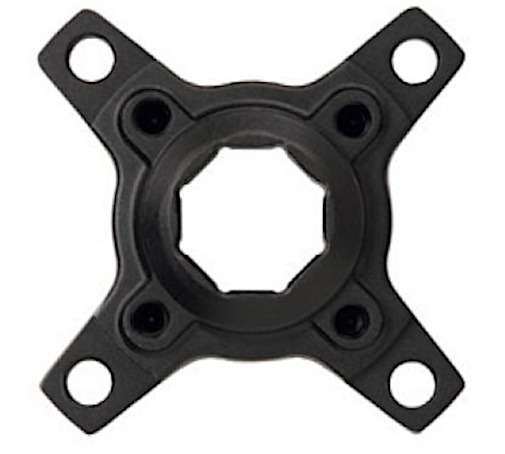 Miranda | Crank spider 58 mm/104 mm Brose 4 arm alu zwart