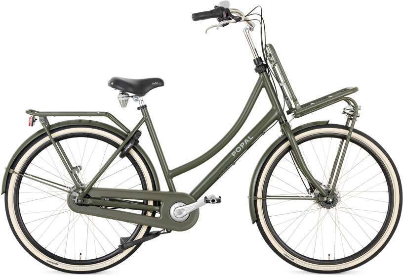 Popal | Dames Transportfiets Daily Dutch Prestige 28 Inch 59 cm 7V Rollerbrake Legergroen
