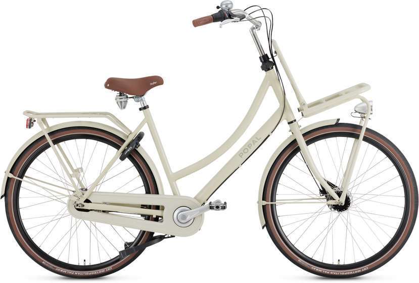 Popal | Dames Transportfiets Daily Dutch Prestige 28 Inch 59 cm 7V Rollerbrake Zand