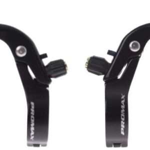 remgrepenset V-brake 2-vinger 2-delig zwart