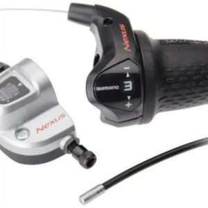 Shimano | SL-3S42 Shifter Revo Nexus rechts Rubber Zwart