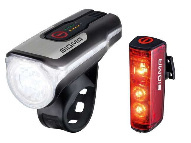 Sigma | Verlichtingsset Blaze & Aura 80 LED USB-oplaadbaar