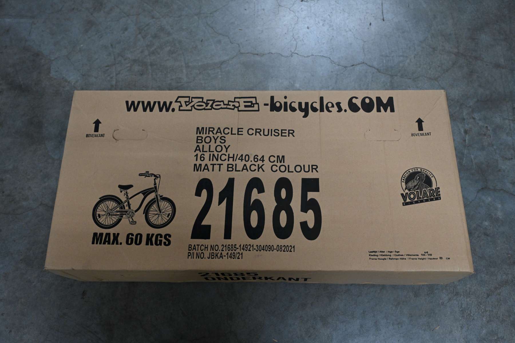 Volare | Jongens Kinderfiets Miracle Cruiser, 16 inch, Mat Zwart, Prime Collection - Afbeelding 16