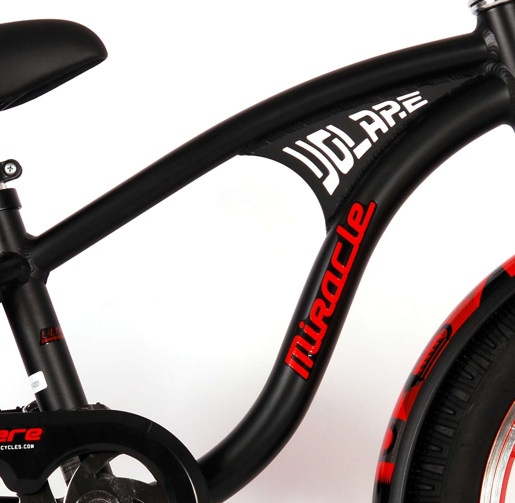 Volare | Jongens Kinderfiets Miracle Cruiser, 16 inch, Mat Zwart, Prime Collection - Afbeelding 7