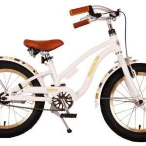Volare | Meisjes Kinderfiets Miracle Cruiser, 16 inch , Wit, Prime Collection