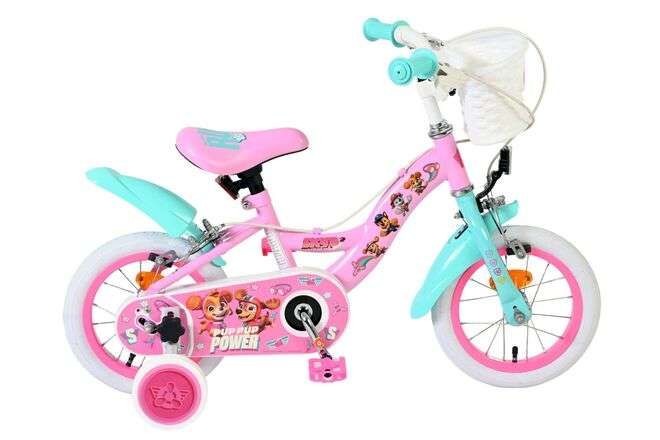 Nickelodeon | Meisjes Kinderfiets Paw Patrol, 12 inch, Roze, Twee handremmen