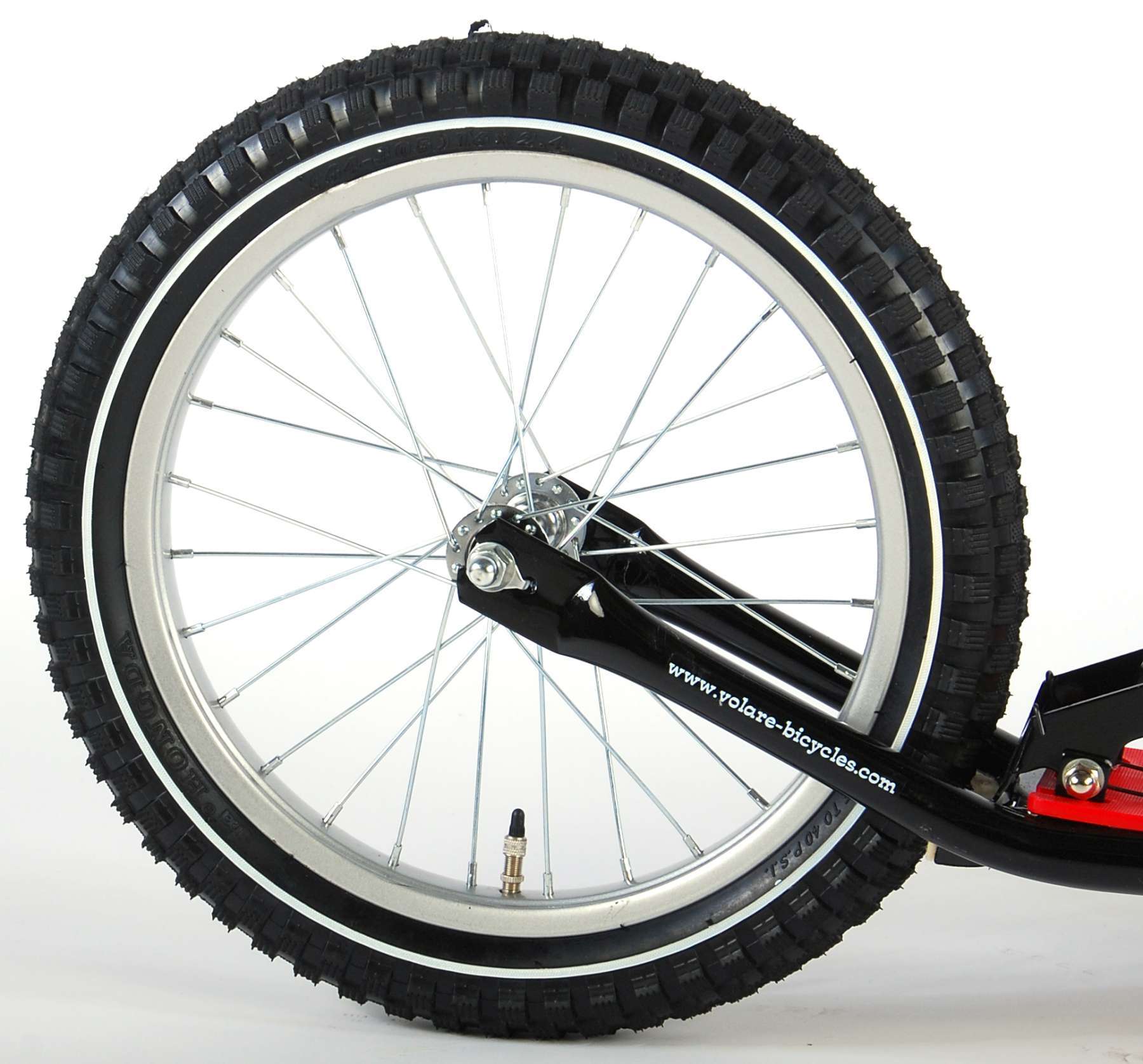 Volare Step - Jongens en Meisjes - 16 inch - Zwart/Rood - Afbeelding 4