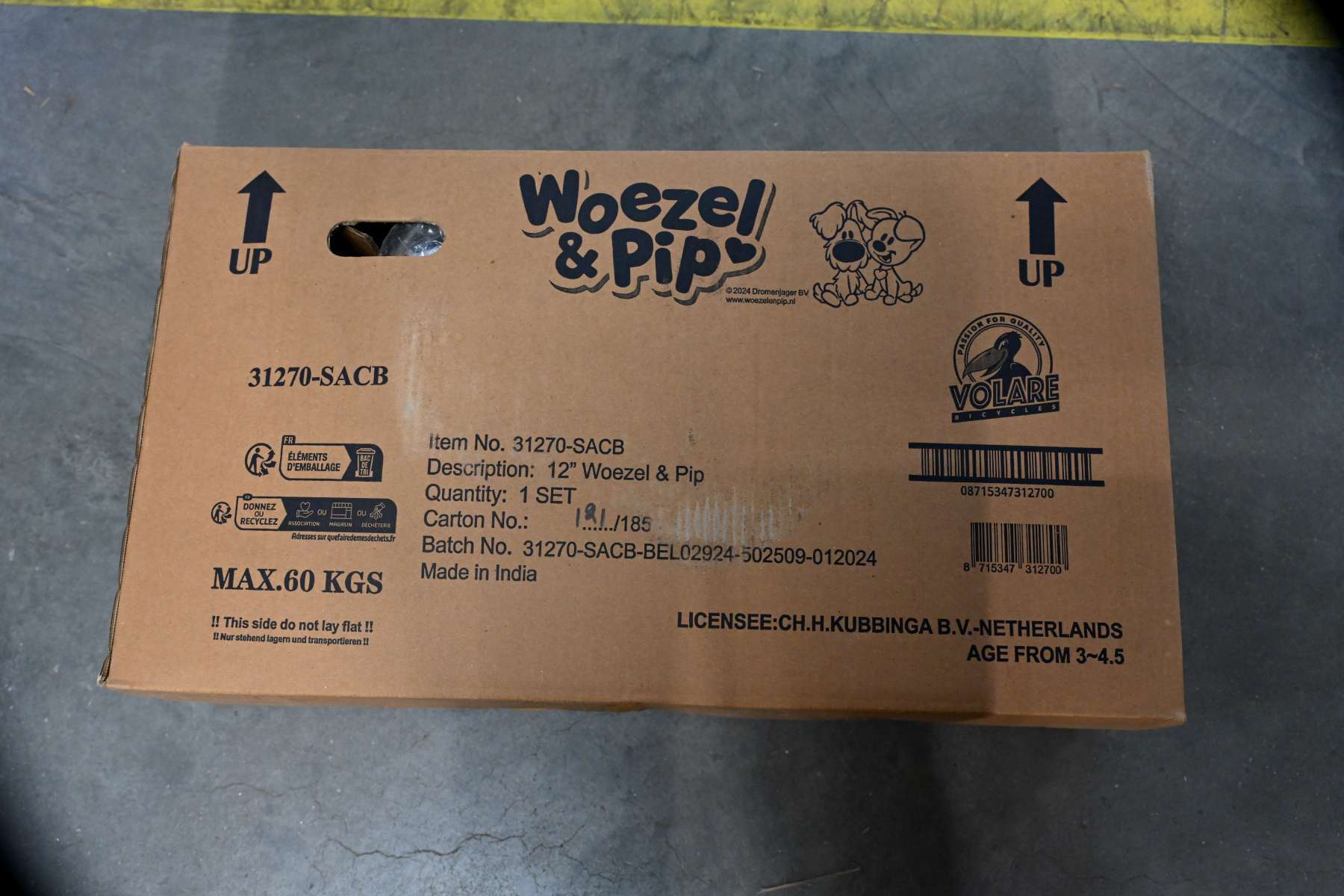 Woezel & Pip | Meisjes Kinderfiets, 12 inch, Roze - Afbeelding 12