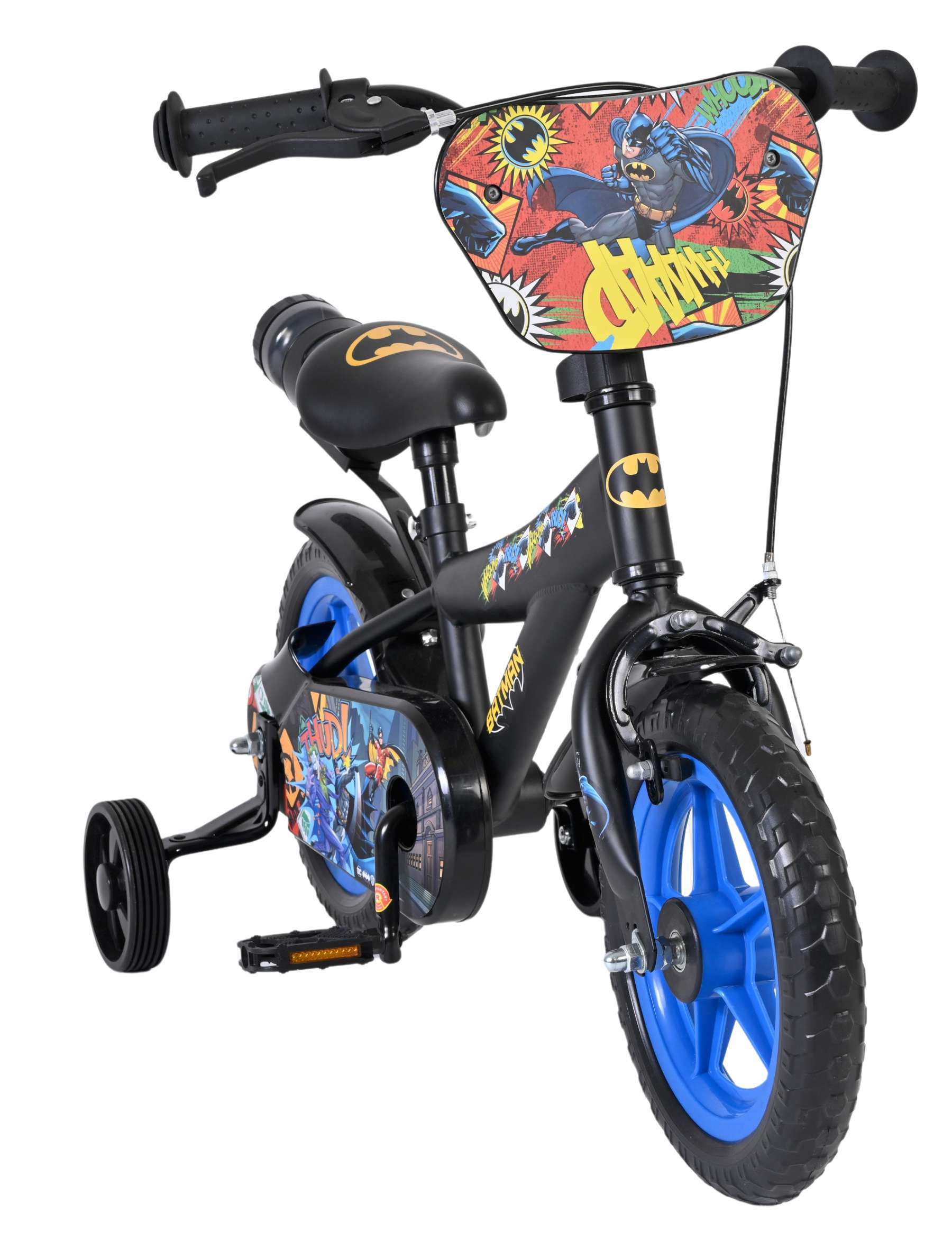 Warner Bros | Batman Jongens Kinderfiets, Mag Wheels, 12 inch, Zwart - Afbeelding 4