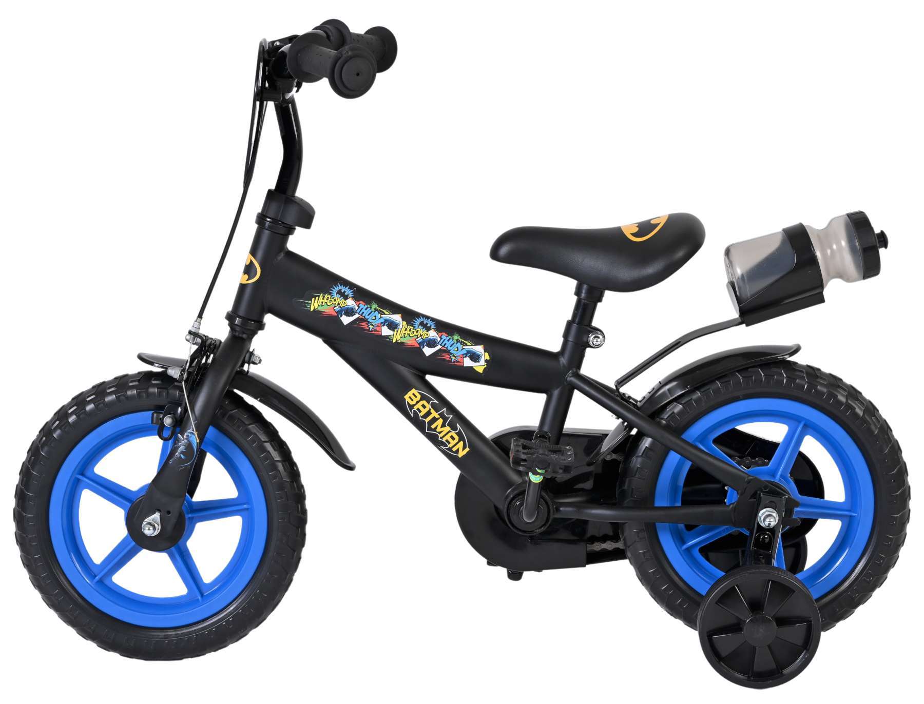 Warner Bros | Batman Jongens Kinderfiets, Mag Wheels, 12 inch, Zwart - Afbeelding 6