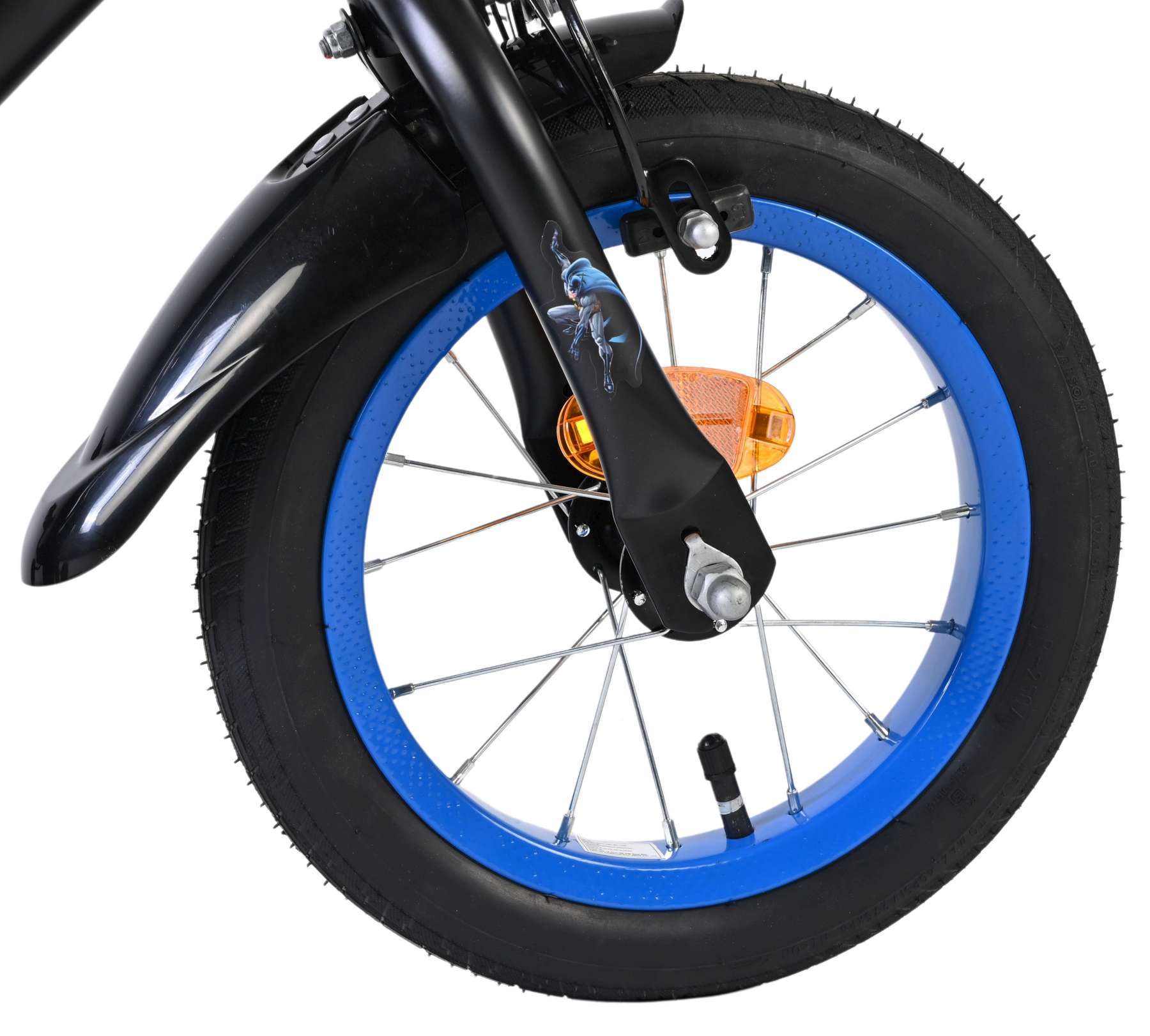 Warner Bros | Batman Jongens Kinderfiets, 12 inch, Zwart, Twee handremmen - Afbeelding 2