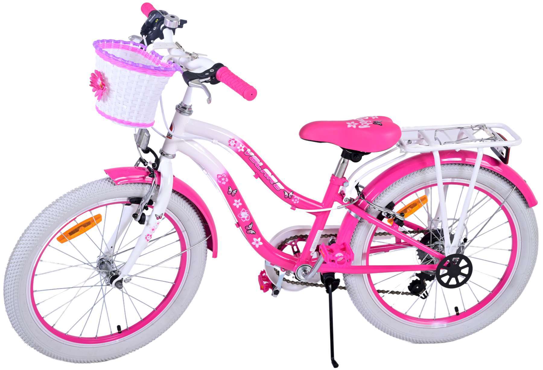 Volare | Meisjes Kinderfiets Lovely, 20 inch, Roze, 7 versnellingen - Afbeelding 14