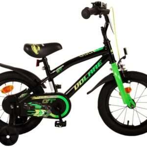 Volare | Jongens Kinderfiets Super GT, 14 inch, Groen, Twee handremmen