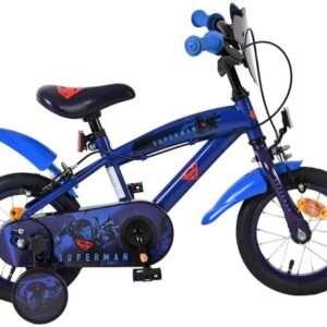 Warner Bros | Jongens Kinderfiets Superman, 12 inch, Blauw, Twee handremmen
